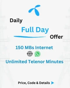 Telenor Daily Full Day Offer Price, Code, Details