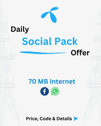 Telenor Daily Social Pack Offer Price, Code, Details