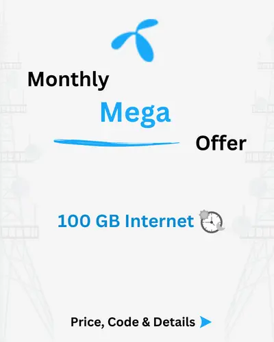 Telenor Monthly Mega Offer Price, Code, Details