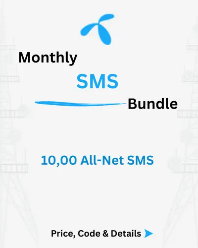 Telenor Monthly SMS Bundle Price, Code, Details