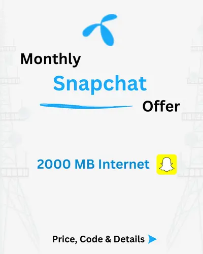 Telenor Monthly Snapchat Package Price, Code, Details