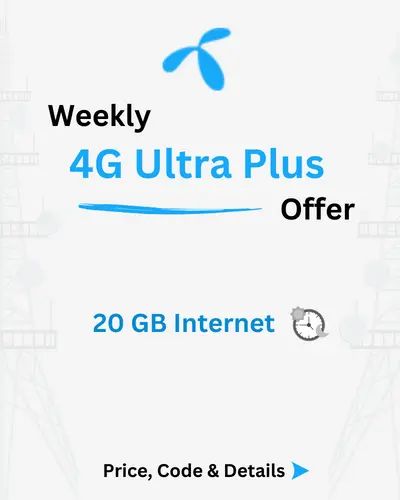 Telenor Weekly 4G Ultra Plus Offer Price, Code, Details