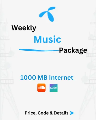 Telenor Weekly Music Package Price, Code, Details