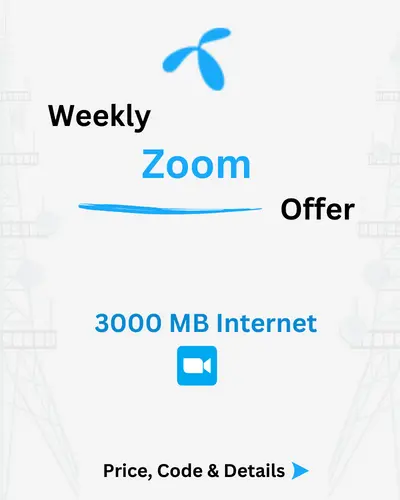 Telenor Weekly Zoom Package Price, Code, Details