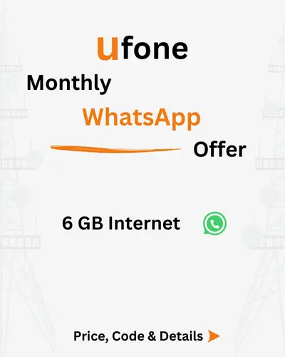 Ufone Monthly WhatsApp Offer Price, Code, Details