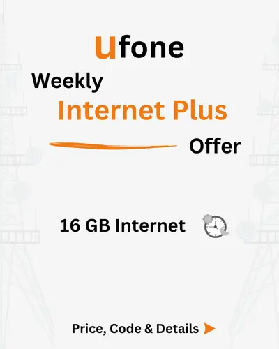 Ufone Weekly Internet Plus Offer Price, Code, Details