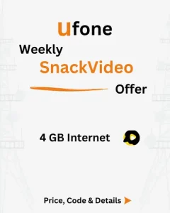 Ufone Weekly SnackVideo Offer Price, Code, Details