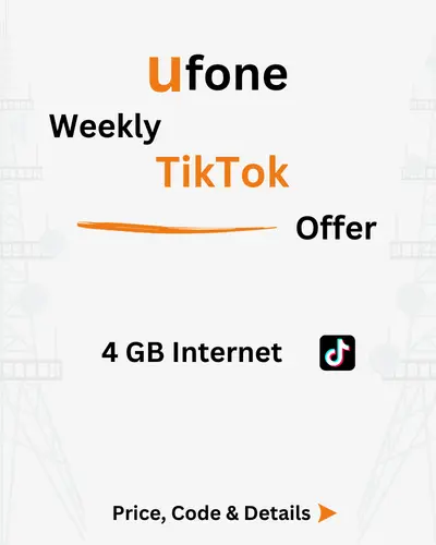 Ufone Weekly TikTok Offer Price, Code, Details