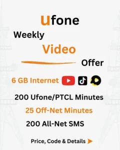 Ufone Weekly Video Offer Price, Code, Details