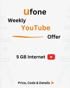 Ufone Weekly YouTube Offer Price, Code, Details